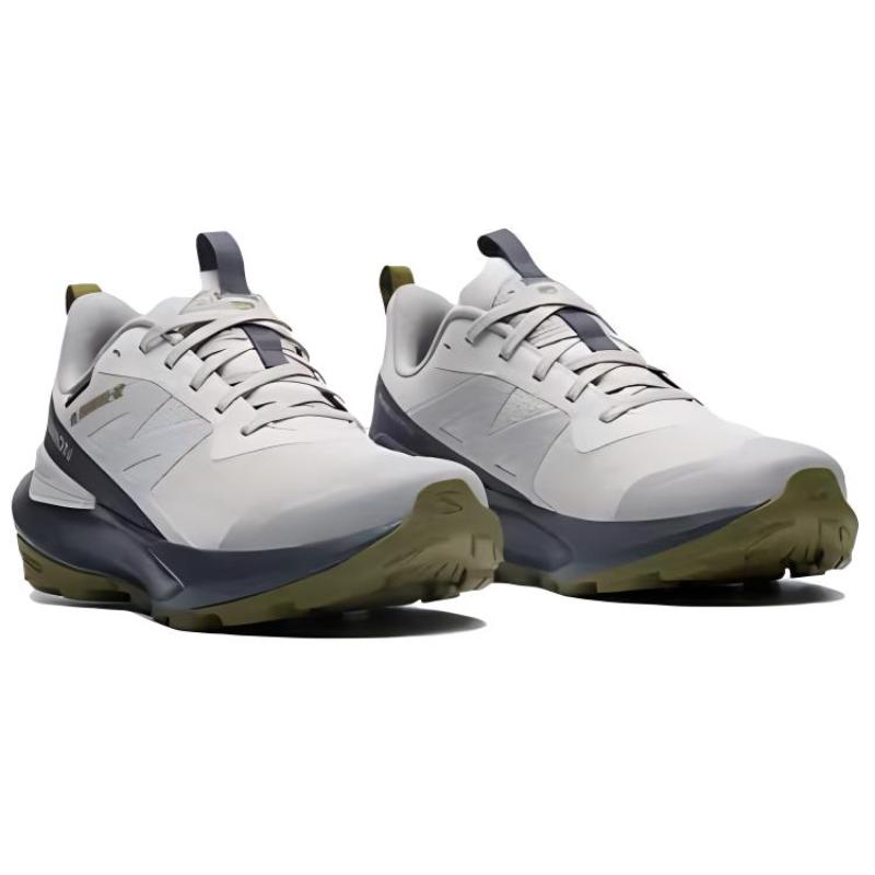 SALOMON Elixir ACTIV GTX Anti-Slip Wear-Resistant Low-Top Trekking Shoes Women's White Gray Black Sneakers 476916