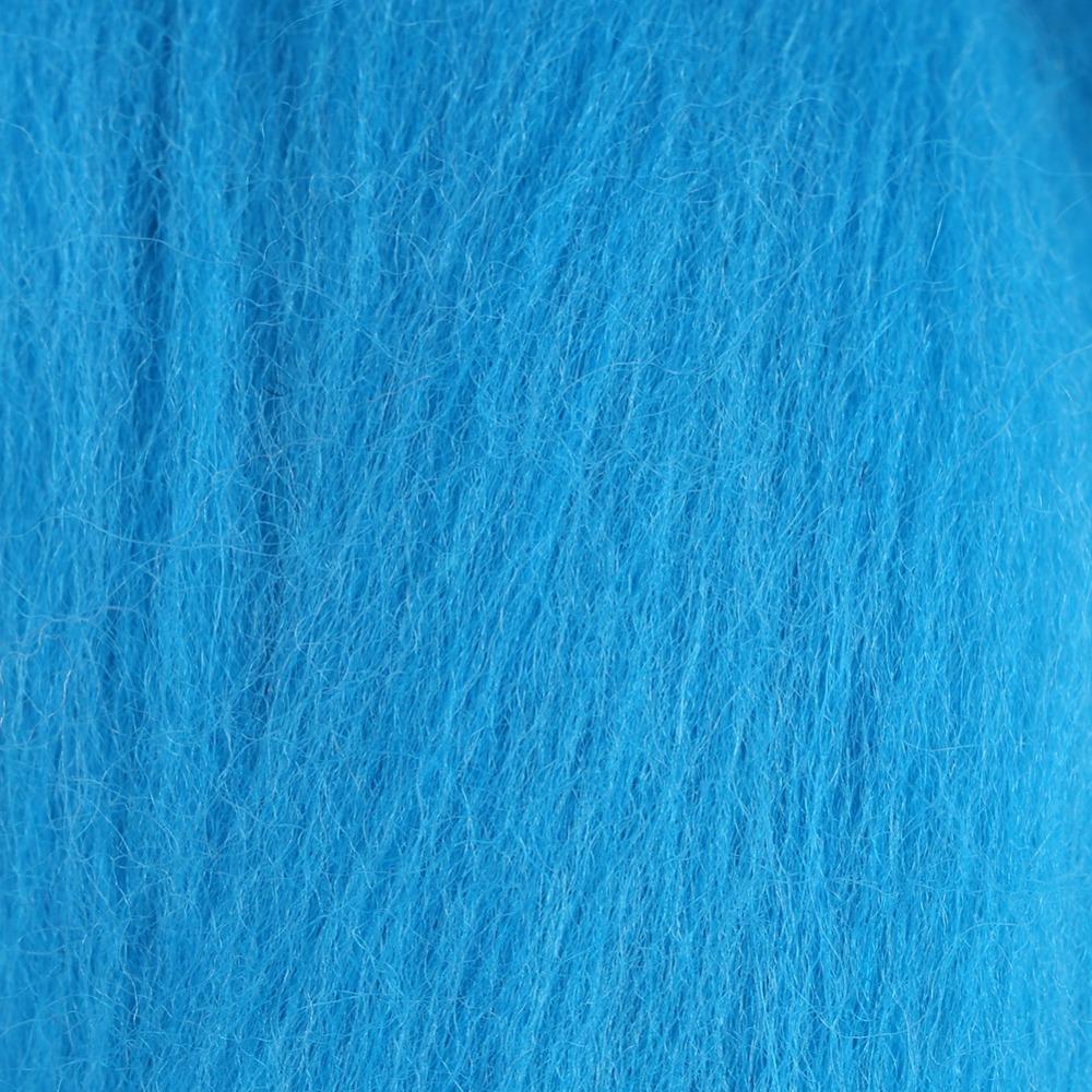 Felt Making 55g Colored Needle Felting Wool Soft Texture Blue Felting Wool Wool Roving DIY Craft