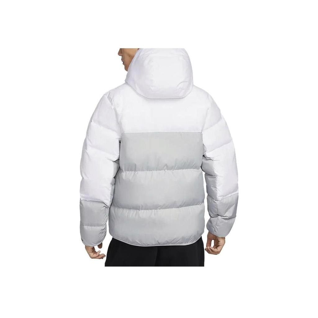 Nike Sportsklær Storm-FIT Windrunner Fargeblokk Hette Vindjakke Dunjakke Menn Overbekledning Hvit DV1132-100