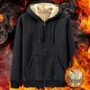 Men's Lambswool Hooded Zipper Cardigan: Warm, Versatile, Plus Velvet, Autumn/Winter Style