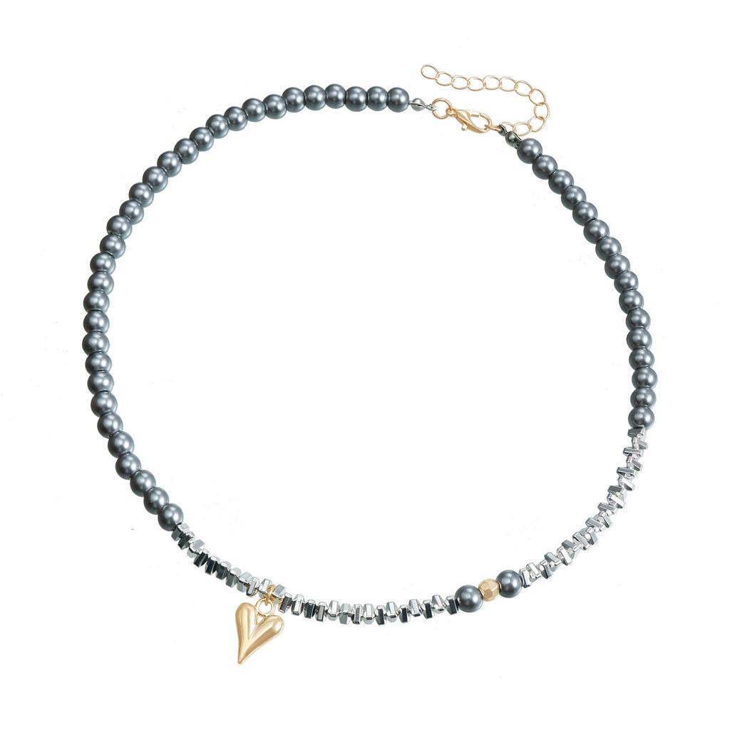 Bunte Halskette Perlen Halskette Verstellbare Kettenhalskette Stilvoller Halsschmuck Geeignet für Frauen und Mädchen Geschenk