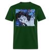 Simple Classic Cute Japanese Anime Girl Perfect Blue T-Shirt 4
