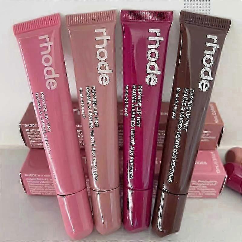 10ml 4 Culori Rohde Balsam de Buze Husa de Telefon Luciu de Buze de Lungă Durată Hidratant