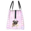 Lovely Pug Dog Insulated Lunch Tote Bag for Women Portable Cooler Thermal Bento Box Outdoor Camping Travel