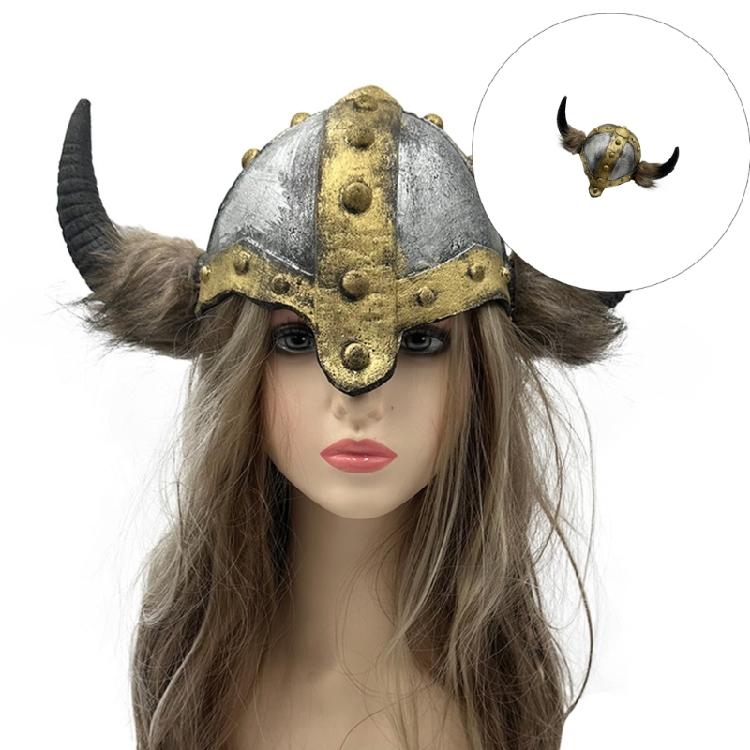 Warrrior Vikinges Helmets with Horns Medieval Vikinges Age Horned Vikinges Helmets Berserkers Soldier Warrrior Hat Sallet