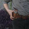 TOURBON Leather Holder for EDC Pocket Organizer with Leather Tool Sheath Men's Multi-Tool Belts,