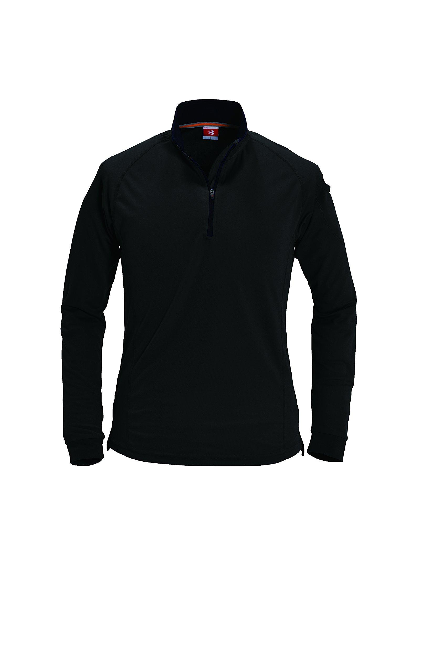 

BURTLE Long Sleeve Zip Shirt 413 35 Black 5L Sweat Quick [Stretch, Absorbent, Drying, Deodorizing] чёрный