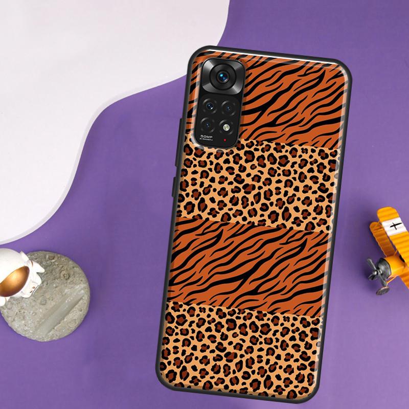 Tiger leopard print panther Case For Xiaomi Redmi Note 12 11 10 8 9 Pro 9S 10S 11S 12S Redmi 12C 10C 9C 10A Back Cover