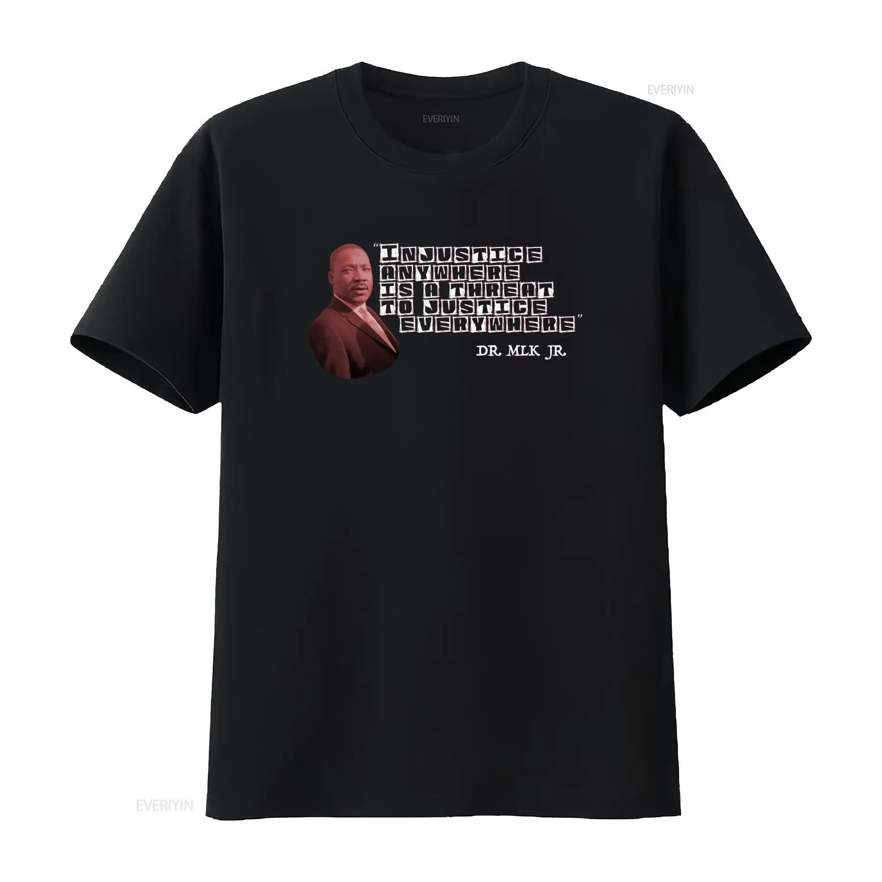 

MLK Quote T shirt Injustice Anywhere is a Threat To Justice Everywhere Black History Civil Rights Activist Design vintage - M... 5XL різнокольоровий