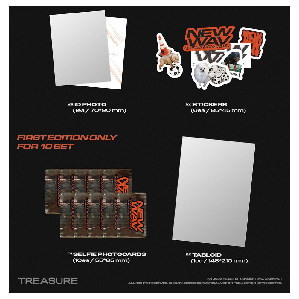 [Vorbestellung] TREASURE NEW WAV HARUTO Kpop Album CD Fotokarte Offizielle RAW Version