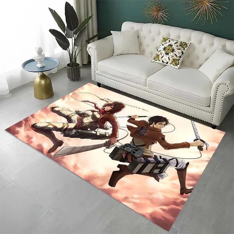 

Attack on Titan, comic pattern carpet, living room bedroom home decor picnic camping carpet bathroom balcony anti-slip mat gift 40x60cm