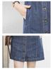 Women's French Retro Polo Dress - Summer 2026 High-End, Waist-Cinched, Slimming Denim Style