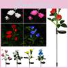 Stunning Solar Rose Flower Led Lights For Lawn Pathway Waterproof And Durable