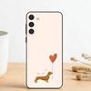C-Cute Dachshund   Phone Case For Samsung Galaxy A73,A72,A71,A70,A53,A52,A51,Others Soft Black Cover
