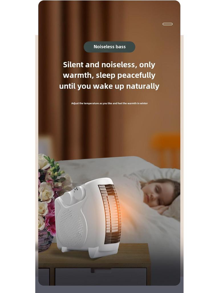 New Knife Desktop Electric Heater for Home and Office - Suitable for Europe, UK, US, and Japan