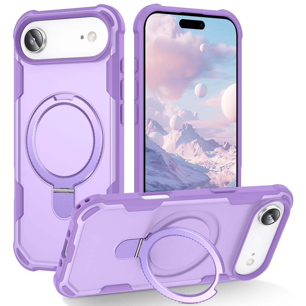For iPhone 17 Air Case Compatible with MagSafe Kickstand TPU+PC Shockproof Phone Back Cover