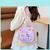 Toddler Girls Cartoon Backpack With Spliced Patches And Breathable Material For Kindergarten