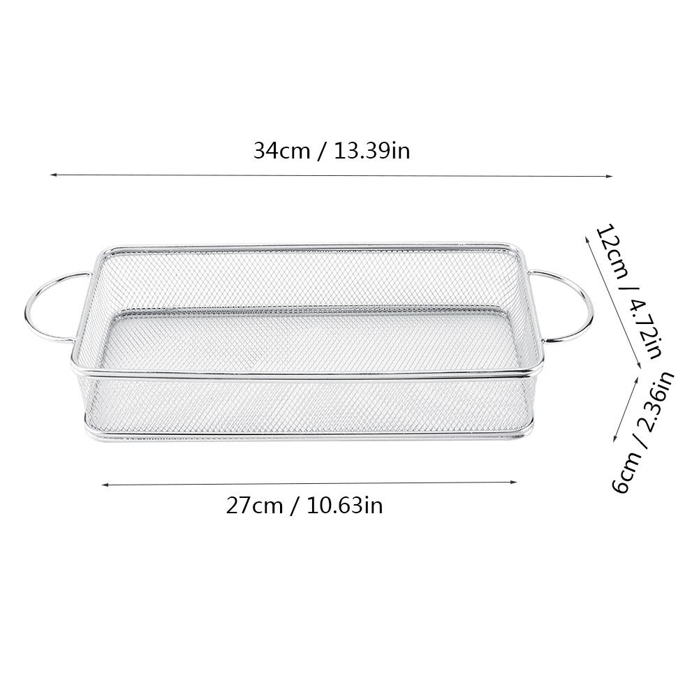 Edelstahl Frittierkorb Multifunktions-Netzfrittierkorb(27*12*6cm)