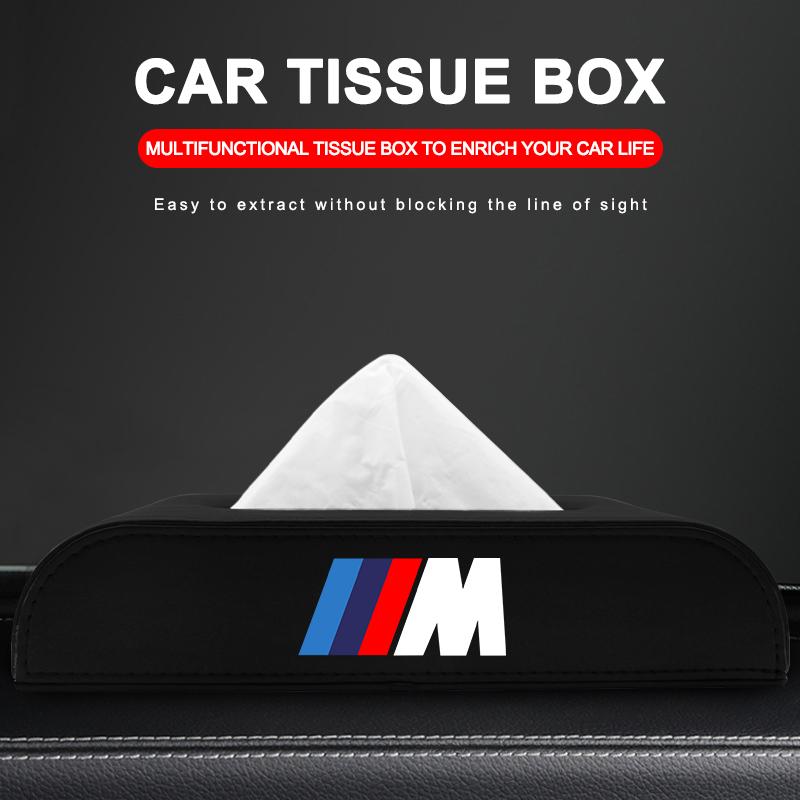 Car Tissue Box Holder Armrest Box Storage Case Car Accessories For BMW X5 X1 X3 X6 1 3 5 6 7 GT Z Series E84 E83 E70 F15 E71 F16