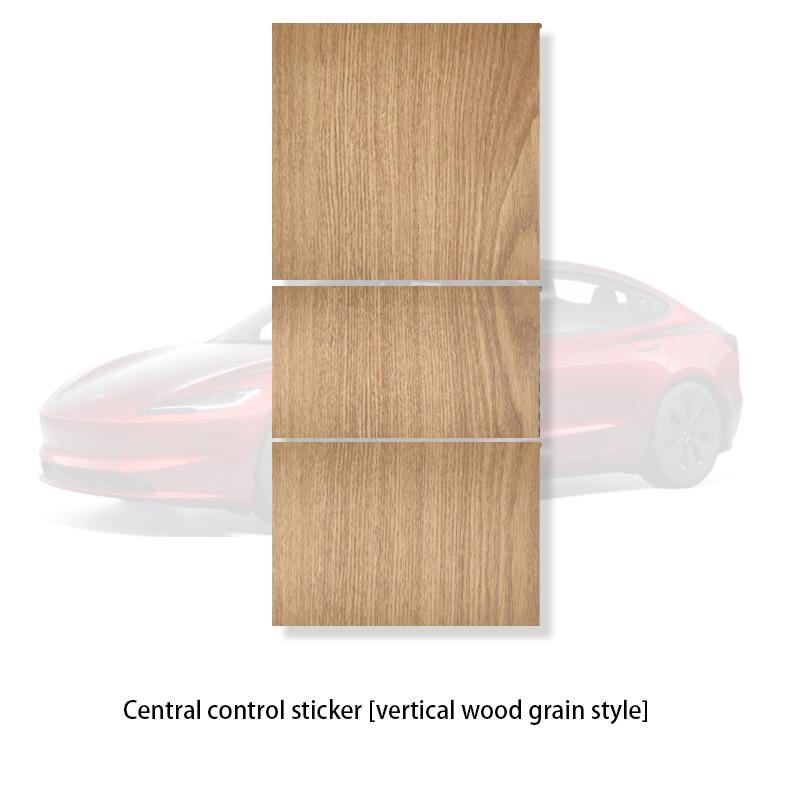 For Tesla Model3Y Highland Juniper Center Console Panel Sticker Suede Film Carbon Central Control Cover Car Interior Accessories
