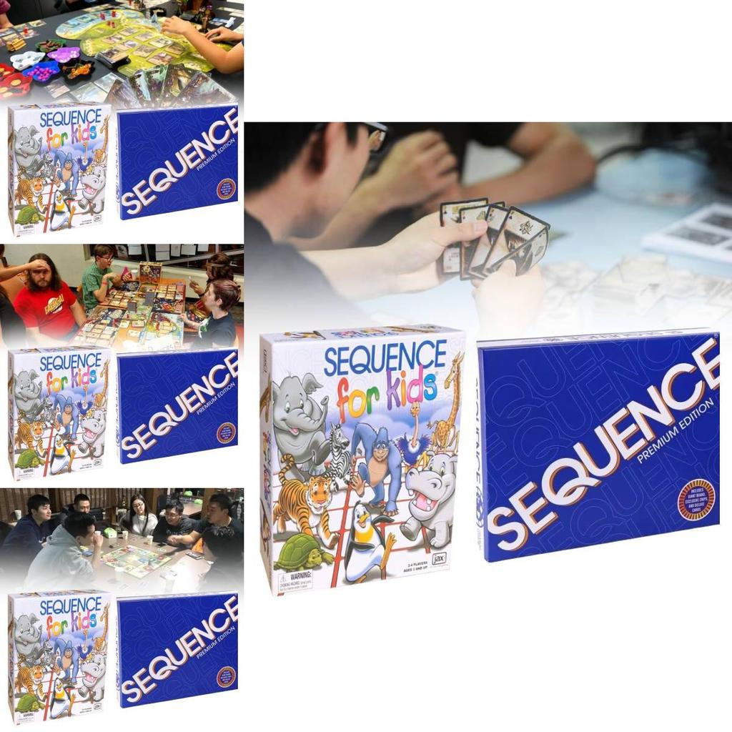 Fun And Engaging Sequence Game Classic Board Game For Family And Friends Gatherings