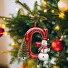 Christmas Letters Pendant A To Z Hanging Xmas Alphabet Ornament Acrylic Snowman