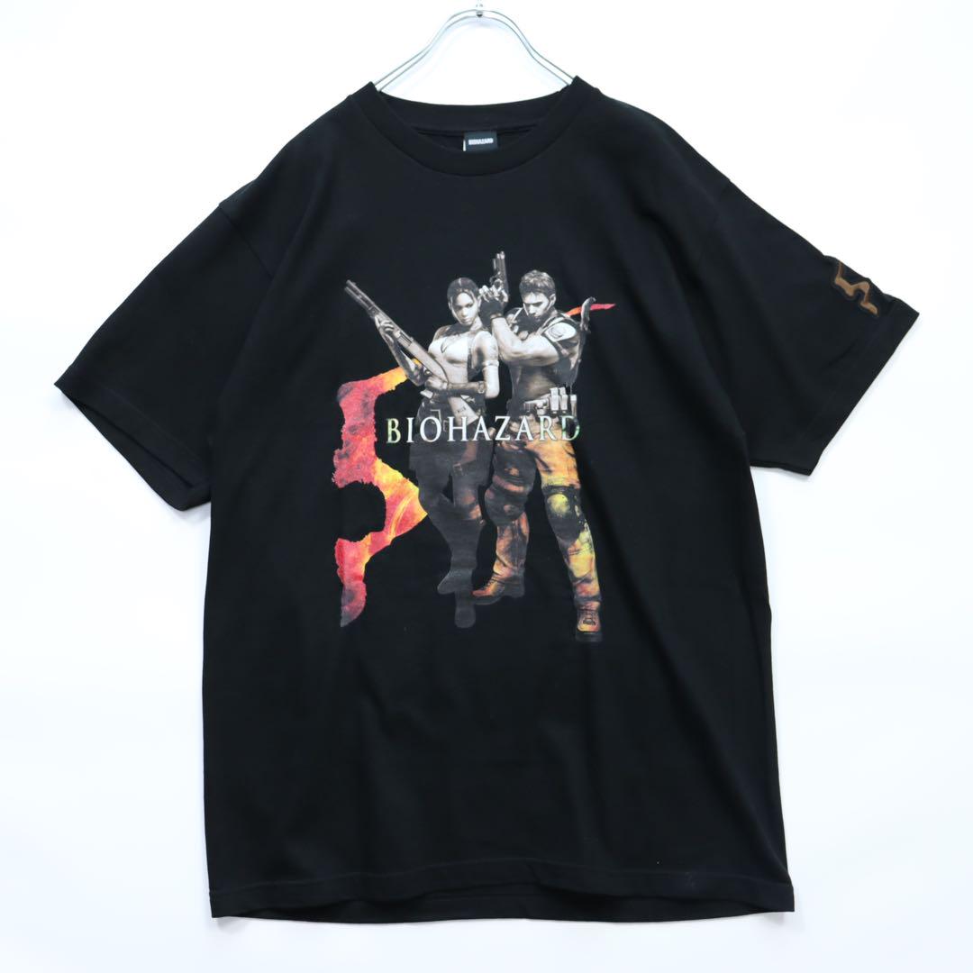 

[USED] Rare Capcom Official Resident Evil 5 T-Shirt, Chris, Anime Tee, Game T-Shirt