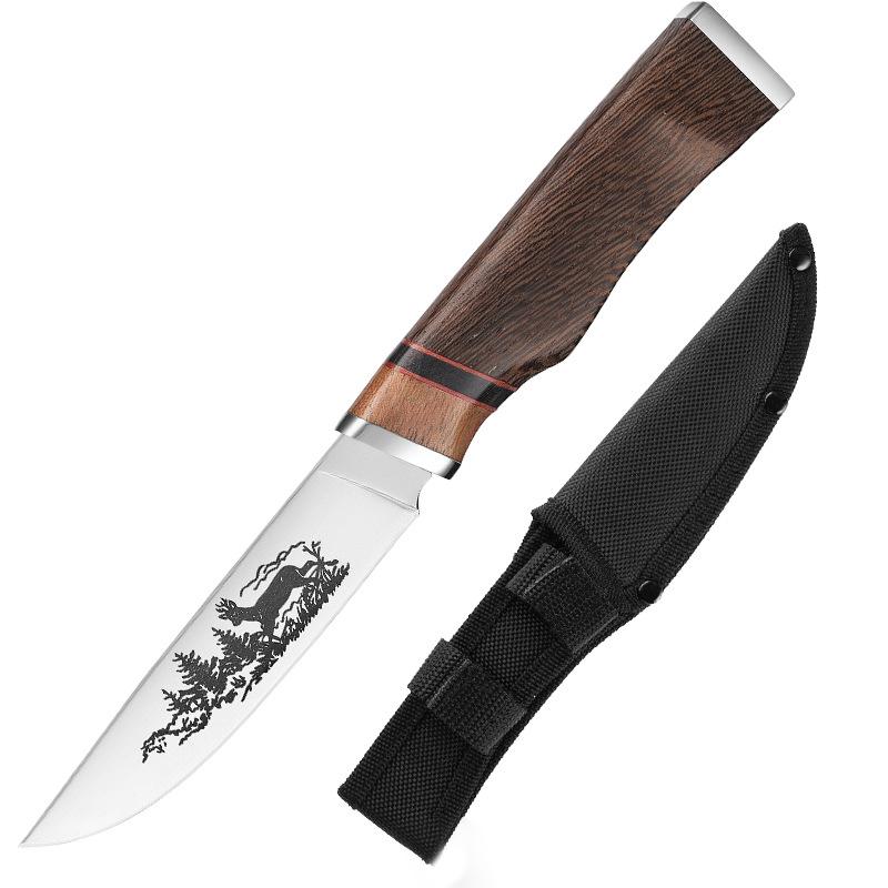 Barbecue Boning Knife Kitchen Knives Wooden Handle Hand Forge Blade Cleaver Meat Fruit Vegetables Utility Butcher Boning Knife
