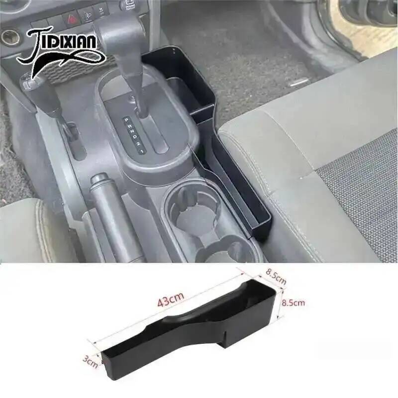 JIDIXIAN fit for Jeep Wrangler JK 2007 2008 2009 2010 Car Gear Shift Handbrake Storage Box Stowing Tidying Interior Accessories