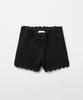 MONGDOL [Undershorts Set] Lace Crochet Knit Shorts Black Mdpt065Black