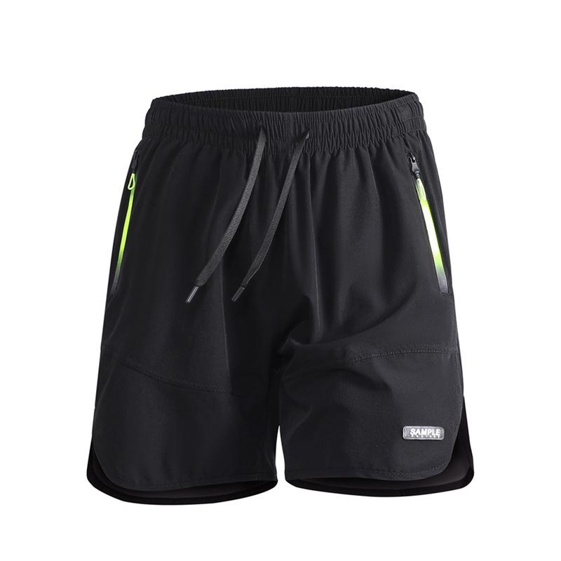 Men's Quick-Dry Ice Silk Sports Shorts - Plus Size, Casual Beach Fitness & Running Pants