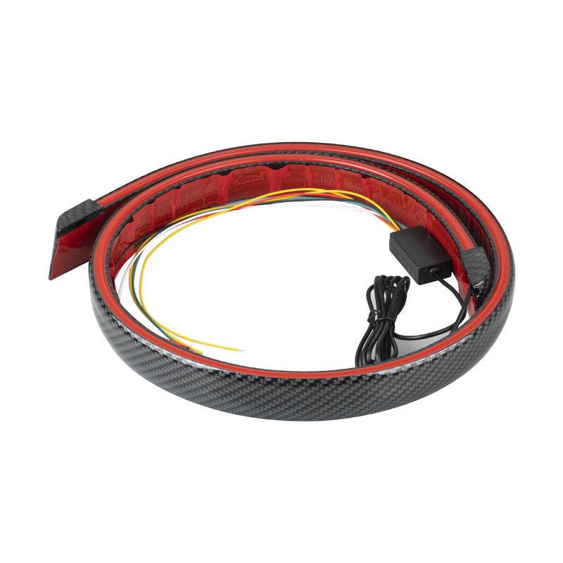 New Car Carbon Fiber Tail Light Modified Trunk Tail Light, Turn Signal Brake Light, Universal LED Iridescent Flow Light