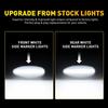 White LED Side Marker Lights For 2001-2014 Silverado 2500HD Chevrolet 3500HD EXV