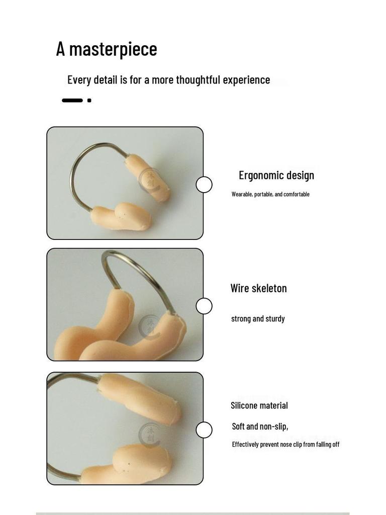 Non-Slip Silicone Swimming Nose Clip: Anti-Choking, Steel Wire, Coach Recommended