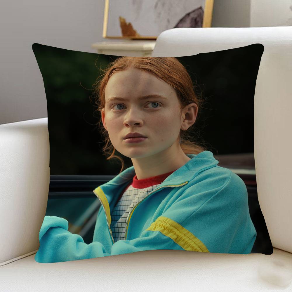 

S-Сэди Синк Чехол-подушка для актера Для спальни и гостиной Диван Декоративный чехол для подушки 12x12Inch