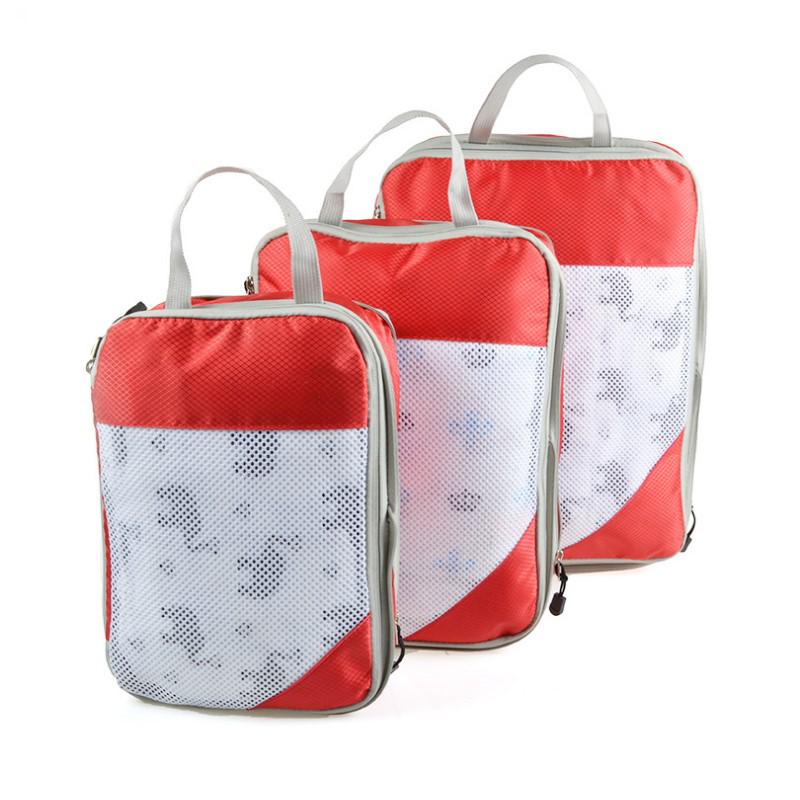Popular Travel Storage Bag Set: 3-Piece Waterproof, Compressible Clothes Organizers