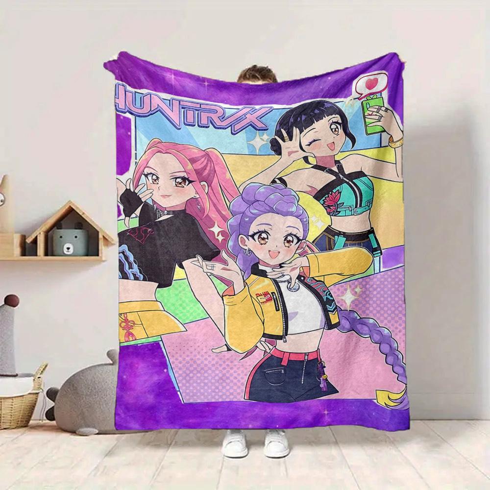 1pc HUNTRX Soft Comfortable Blanket Digital Print, All Season Multipurpose Knit Fabric Bedding, Office, Sofa Home Decor Blanket