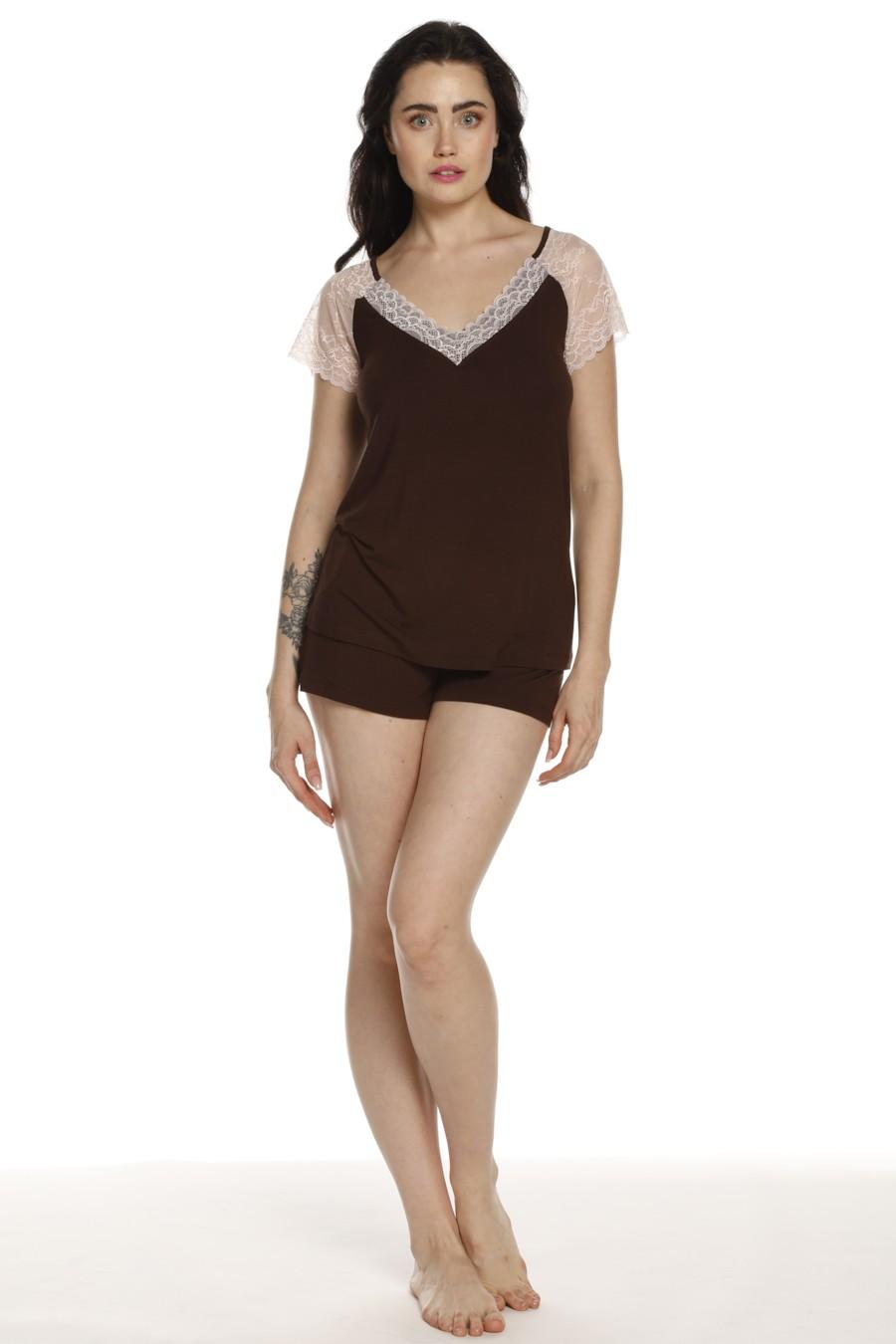 

комплект: футболки та шортики Effetto (92361) 48(XL) brown-nose кольору