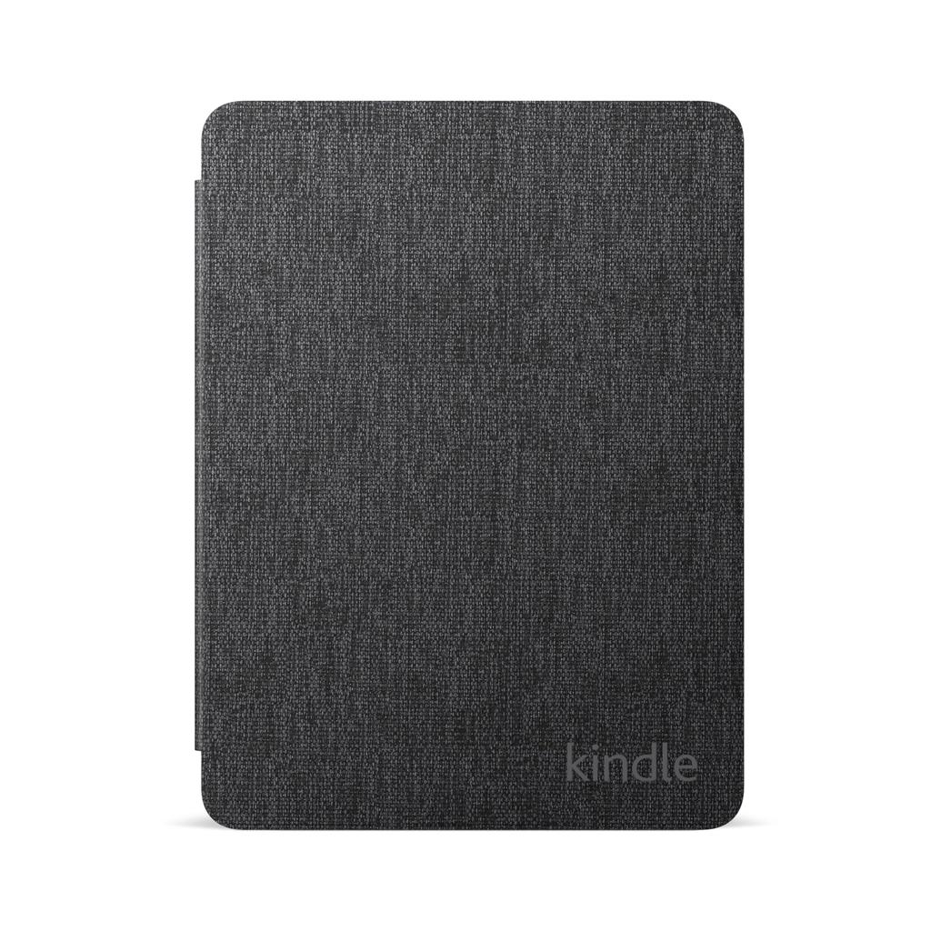 Clear Fabric Back Cover for Kindle Paperwhite 12th Generation and Kindle Colorsoft (Black)