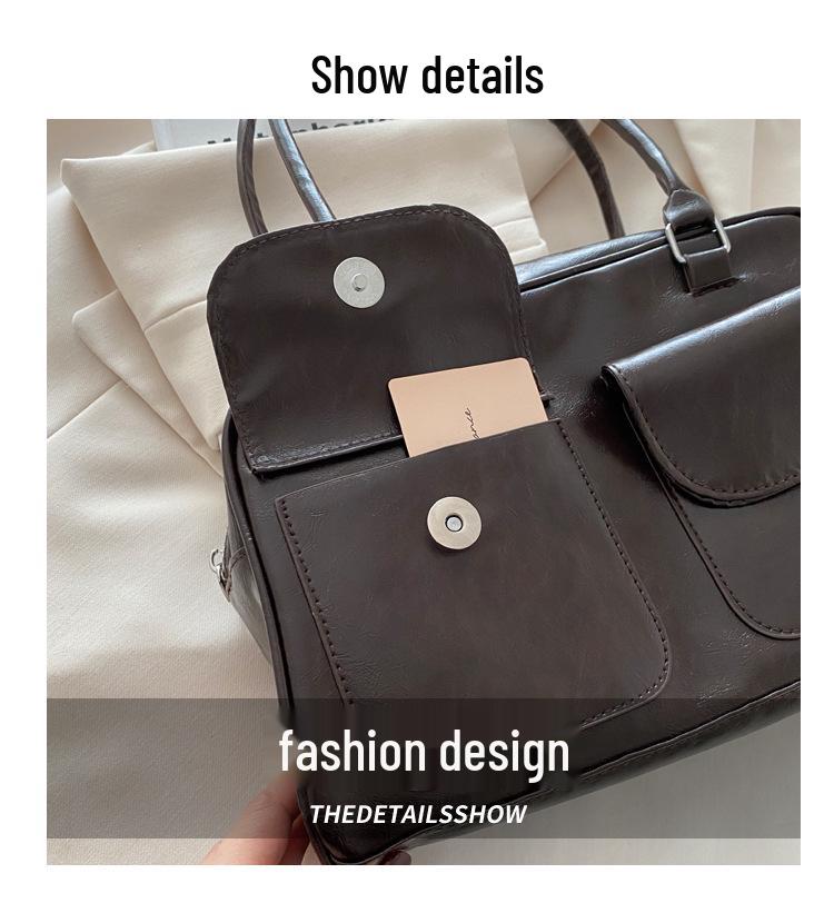 Meillard 2024 Retro Korean Tote: Women's Large Capacity Commuter Handbag