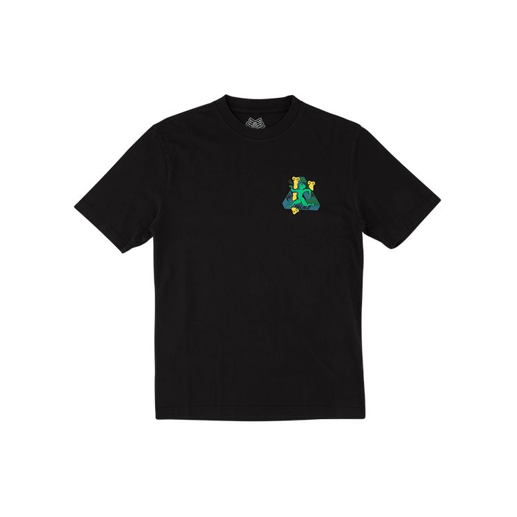 Palace Dancing Man Abstract Print Short Sleeve Tee Men Tops Black P13TS059