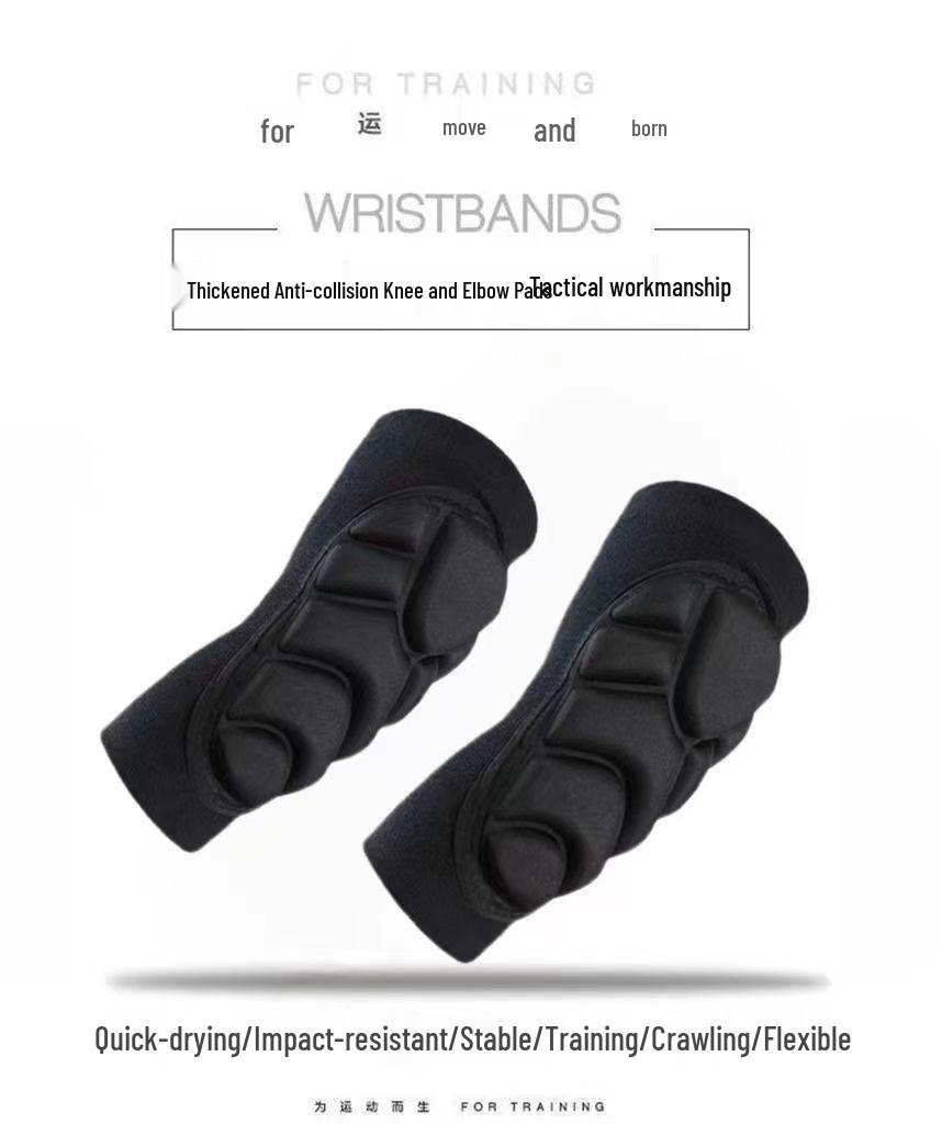 

Enhanced Sports Knee & Elbow Pads for Outdoor Training - Anti-Fall, Anti-Slip, Shock Absorbing Tactical Gear XL (Pair) 170+ lbs