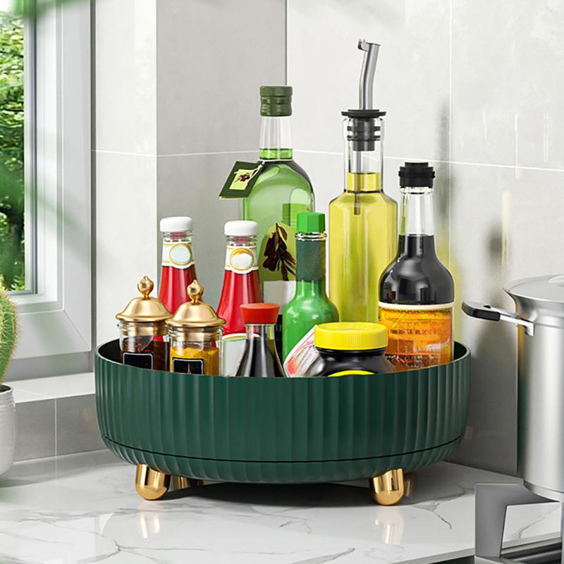 Makeup Perfume Organizer Tray 360° Rotating Lazy Susan, Spinning Organizer and Skincare & Cosmetics Storage with Large Capacity