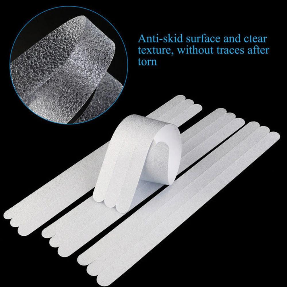 6/12/24 Pcs Anti Slip Strips Shower Stickers Colored Non Bath Slip Safety Strips for Bathtub Shower Stairs Floor