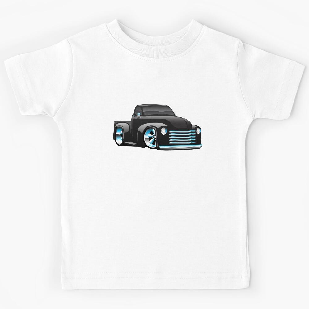 Hot Rod Pickup Truck Cartoon Kids T-Shirt 160
