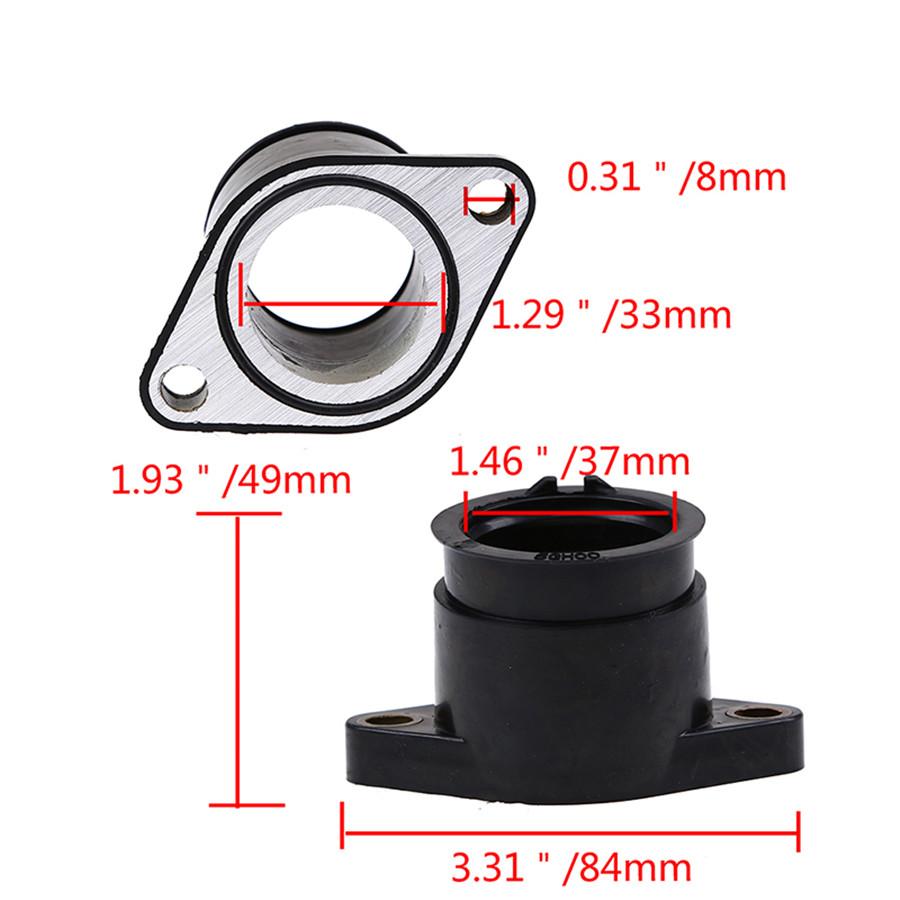 Motorcycle Carburetor Interface Gum For Yamaha YFM400A YFM400F Moto Parts Joint Intake Manifold Boot Adapter