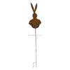  Rabbit Silhouettes Garden Decoration Bunnies Yard Signs Plant Pot For Easters