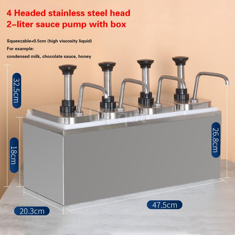 Condiment Pump Dispenser Syrup Fructose Squeeze Bottle Hand Pressed Plastic Sugar Press Sauce Pump Squeeze Milk Tea Shop Bottle