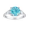 S925 Sterling Silver Inlaid High Carbon Diamond Ring Female Pear-shaped Fireworks Ice Flower Cut Zircon Colored Treasure Finger