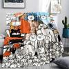1PC THE BATTLE CATS Print Flannel Blanket, High quality Comfortable for All Seasons, Home Decor, Warmth and Comfort, Perfect for Christmas Gifts207